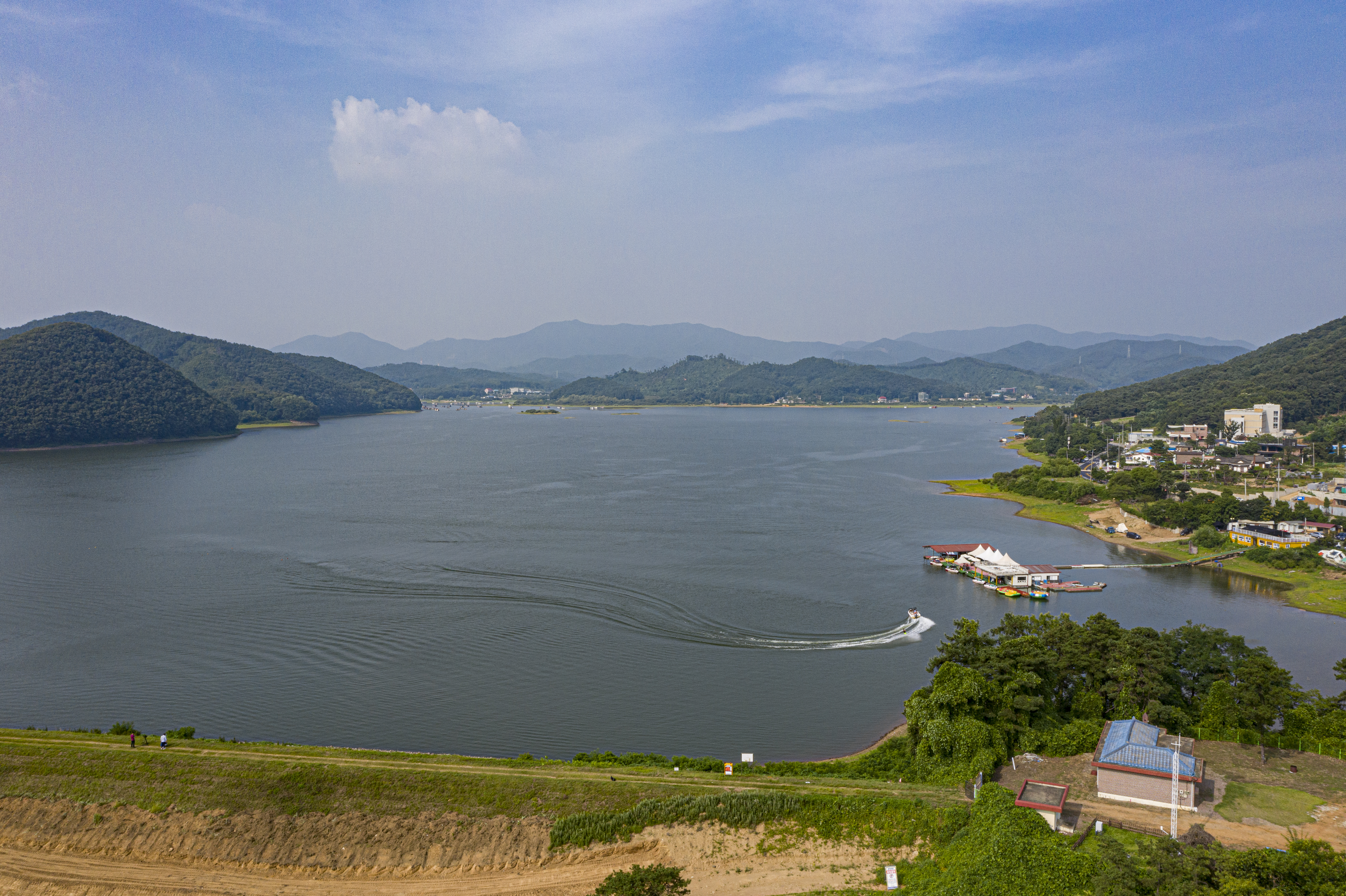 경기도 용인 이동저수지 전경사진